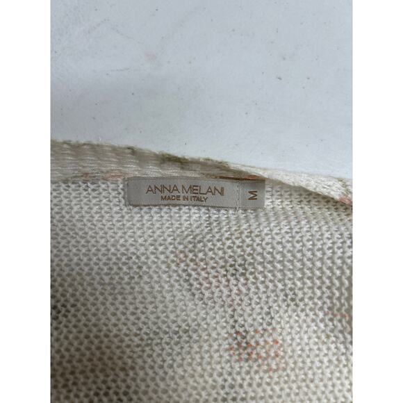 Anna Melani lightweight Dolman sleeve floral sweater made in Italy size M - Picture 3 of 5